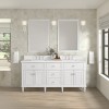Lorelai 72" Double (Vanity Only Pricing) in Bright White